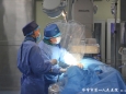 放射科介入导管室完成一例经皮超选择性支气管动脉栓塞术