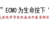 “救命神器”ECMO为生命按下“重启”键——浙江省人民医院毕节医院成功开展首例ECMO技术
